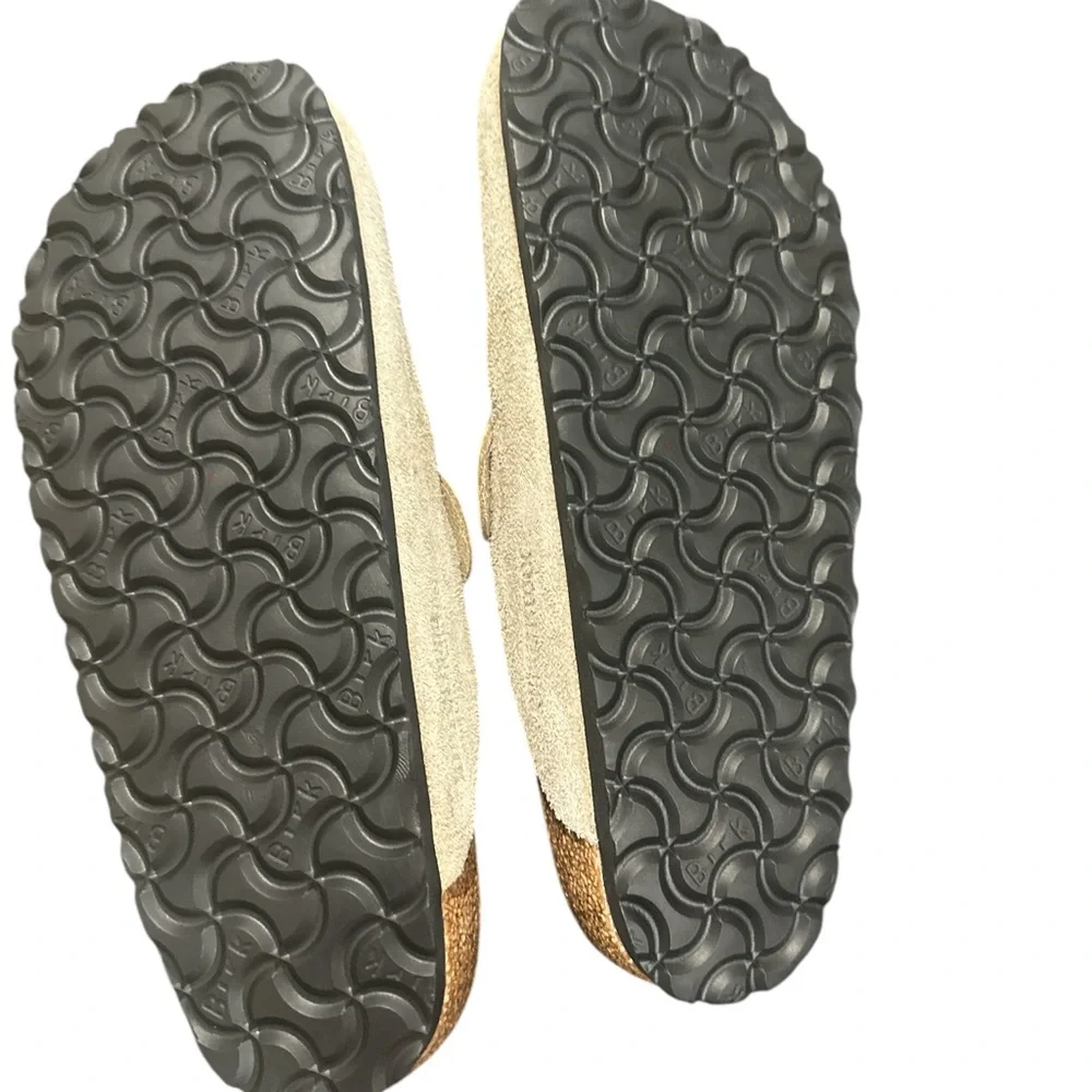Birkenstock Beige Suede Mules - Picture 4 of 4